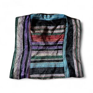 Trina Turk Mercury Strapless Top Size 6 Metallic Stripe Bustier Corset NWT